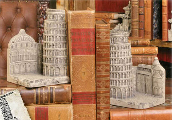 Tower Of Pisa Bookends Pair